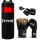 Kit Boxeo Bolsa Completa + Guantes + Bucal + Vendas Bolsa Negra Adultos