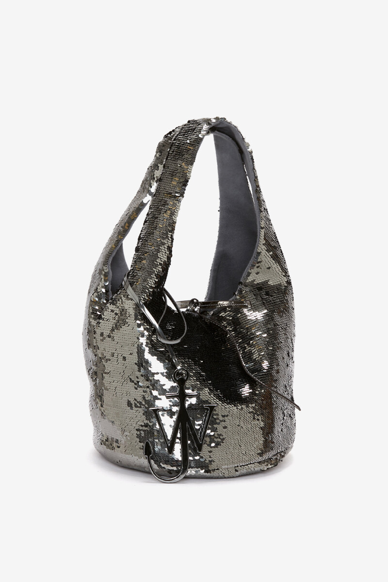 SHOPPER MINI SEQUIN Gris