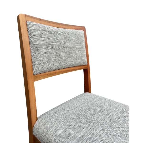 Silla Alice Tapizada Madera Comedor Diseño Moderno Calidad Blanco 1