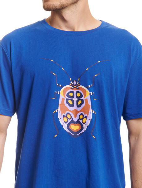 T-shirt estampada azul