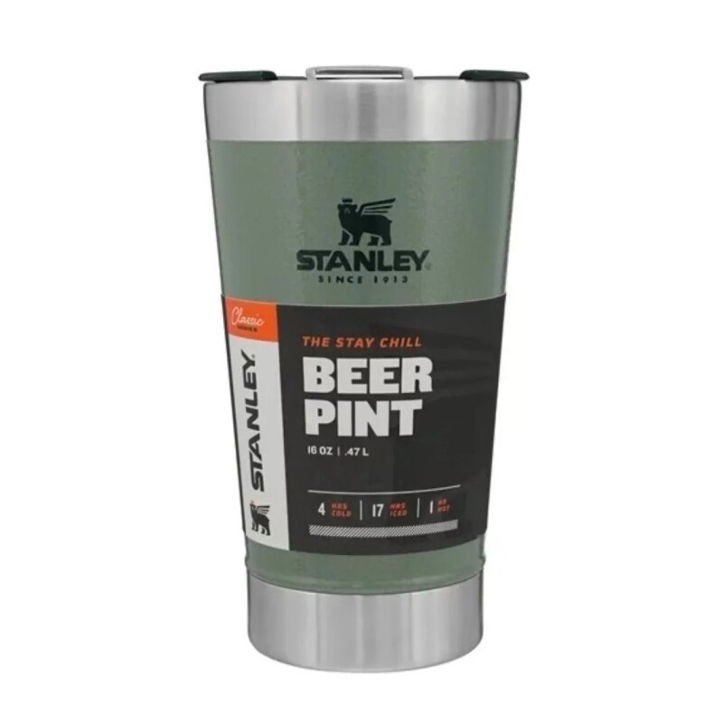 Vaso térmico Stanley de 473 ml* con tapón de color verde animal Vaso Térmico Stanley De 473 Ml* Con Tapón De Color Verde Animal
