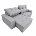 SILLON DAMASCO COMPLETO EXTENSIBLE COLOR TITANIO CLARO Sillon Damasco Completo Extensible Color Titanio Claro