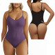 Body Faja Modelador Reductor Con Broche con relleno Lila