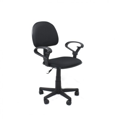 SILLA PARA ESCRITORIO CON REPOSABRAZOS,NEGRO 001