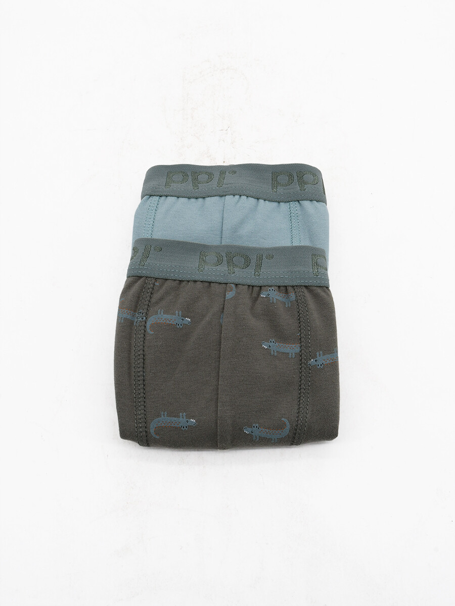 BOXER ALGODÓN PACK X2 - VERDE 