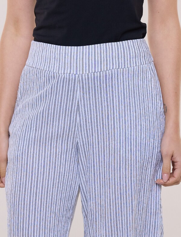 Pantalon Crop Lineas BLANCO/NEGRO