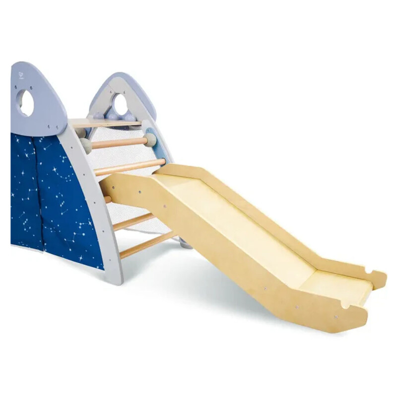 Gimnasio 4 en 1 con tobogán y escalada Hape Gimnasio 4 en 1 con tobogán y escalada Hape