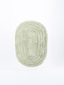 ALFOMBRA BAÑO OVAL VERDE