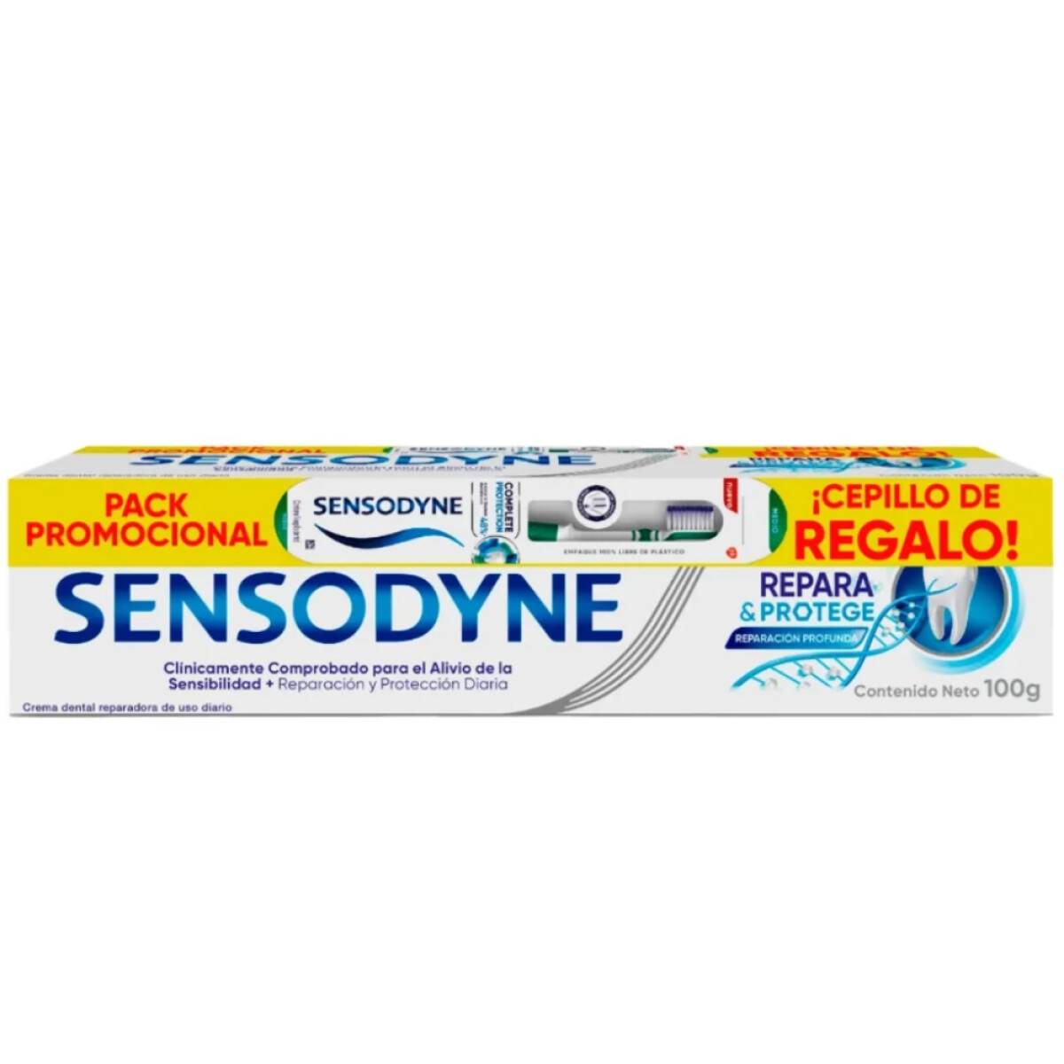 Pasta de Dientes Sensodyne Repara &Protege + Cepillo de Dientes 