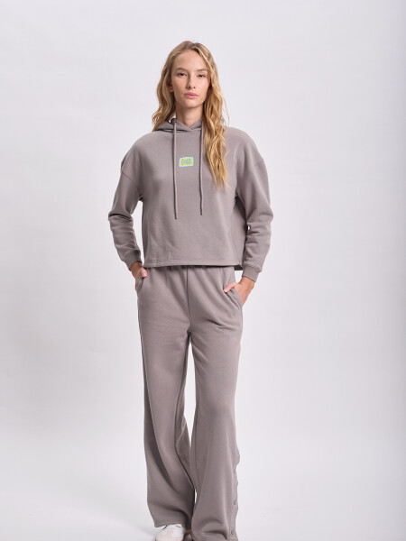 Pantalón deportivo efecto lavado Gris Oscuro