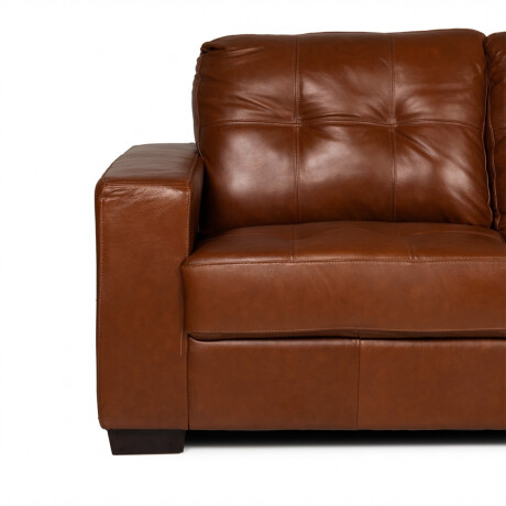 Rinconera Fargo - Cuero Básico - Chaise Derecho 457 (Brandy)