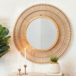 ESPEJO REDONDO D83CM FIBRAS NATURAL ESPEJO REDONDO D83CM FIBRAS NATURAL