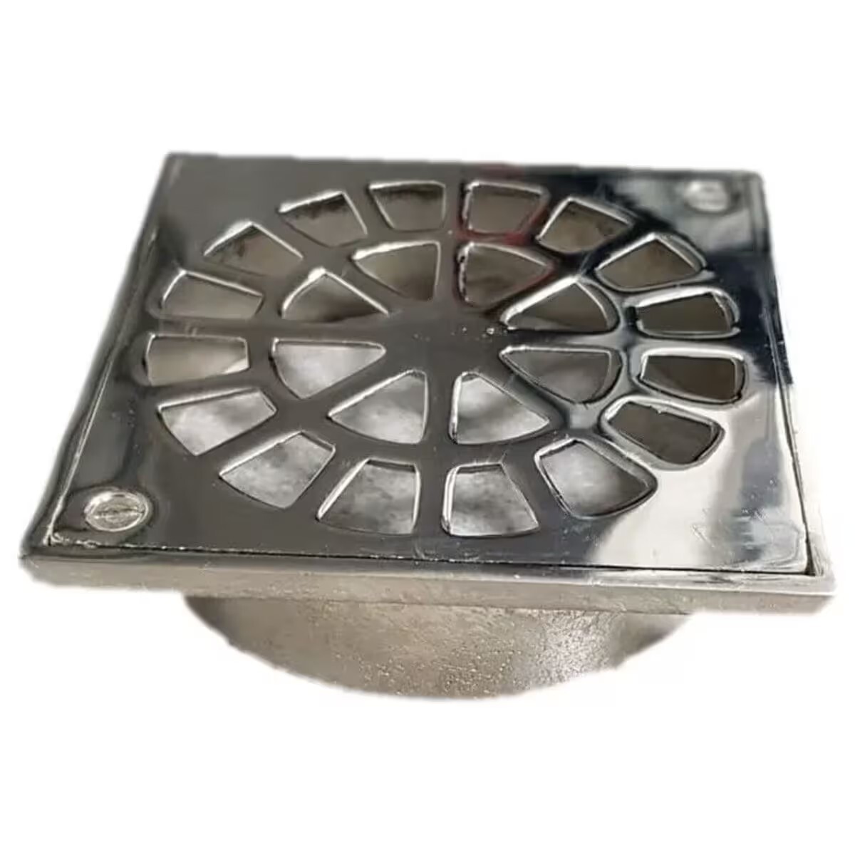 Rejilla Bronce Cromada Con Base Reja 10x10 Cm 