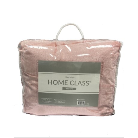 Frazada Soft Home Class Dohler de 2 plazas en poliéster Coral