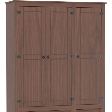 Ropero 3 Puertas 2 Cajones Recto Cera Línea Mexicana ECU387 Ropero 3 Puertas 2 Cajones Recto Cera Línea Mexicana ECU387