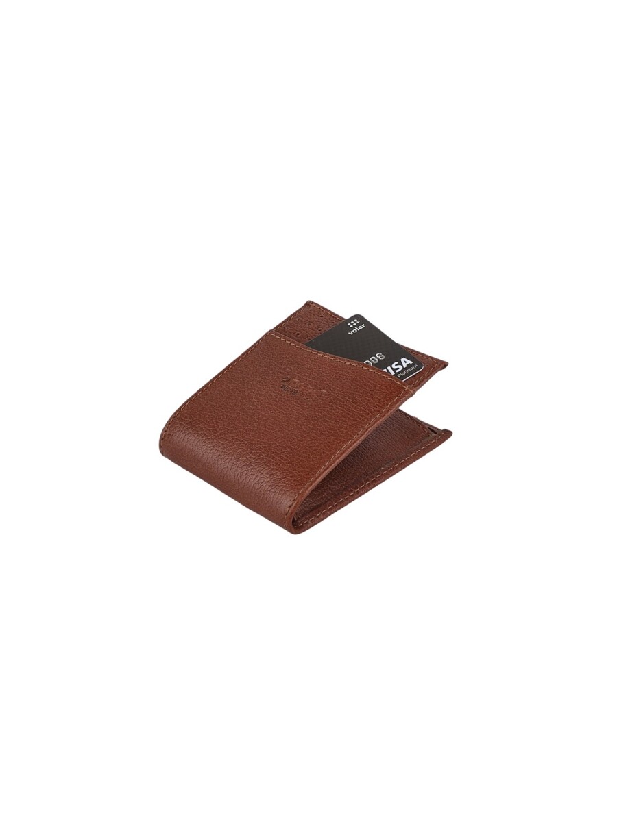 Billetera con triple tarjetero - Marrón 