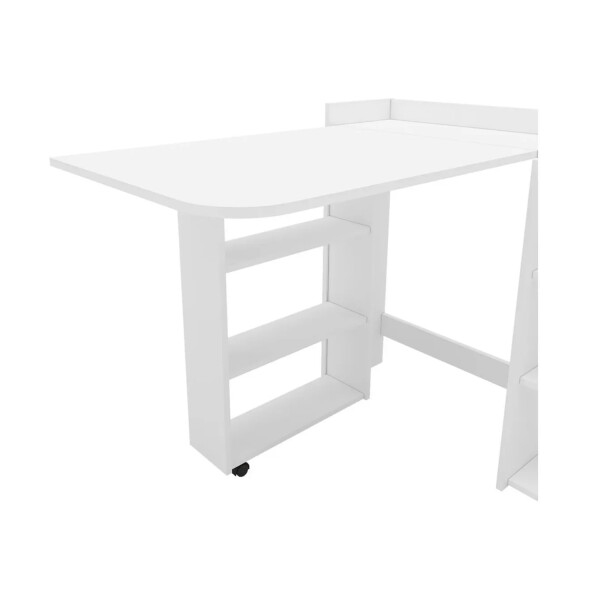 Escritorio Esquinero Plegable Estantes Estantería ESCRITORIO ESQUINERO REBATIBLE C/ESTANTE