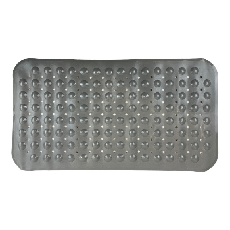Alfombra con ventosas para el baño 38cm x 70cm GRIS