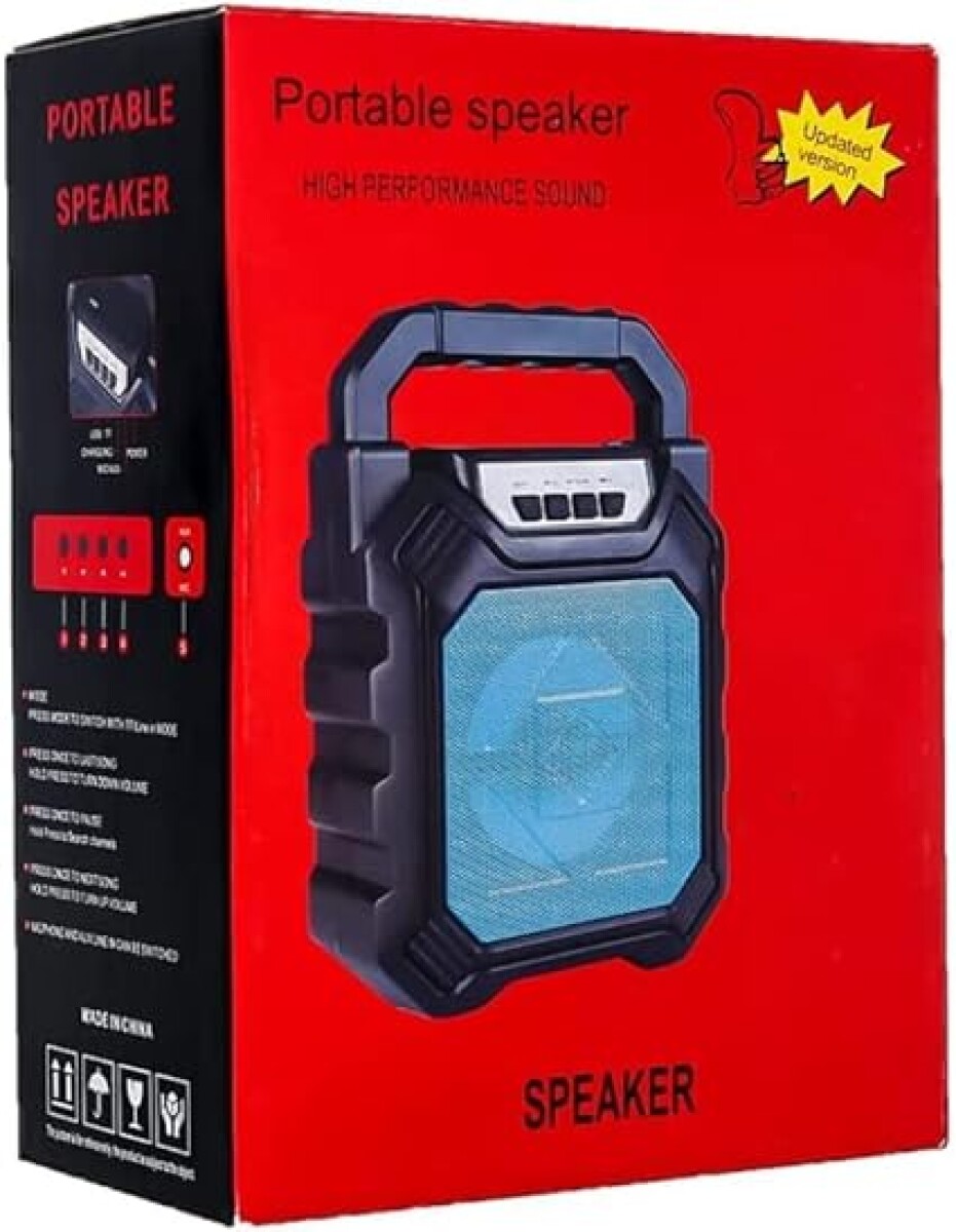 Parlante bluetooth portátil inalámbrico Sk-668 con sonido de alto rendimiento 