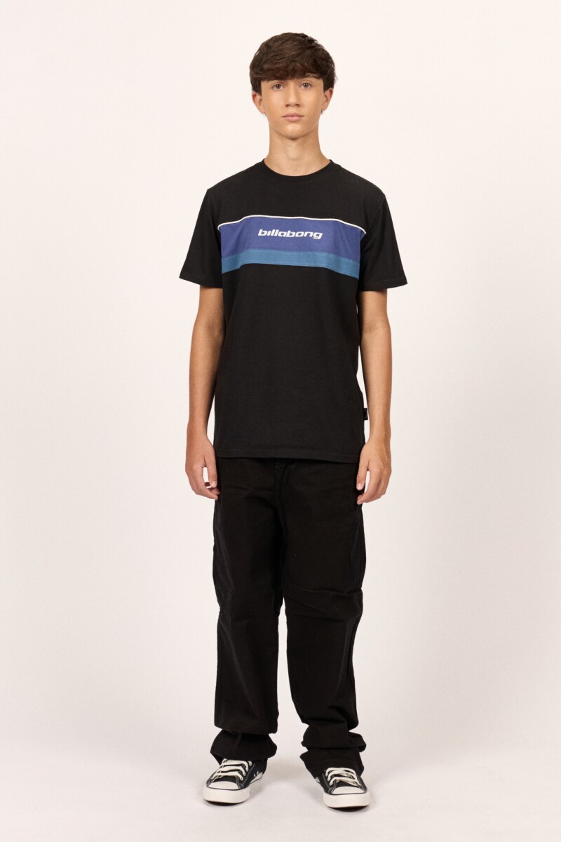 REMERA GRID TEE BOYS J-negro