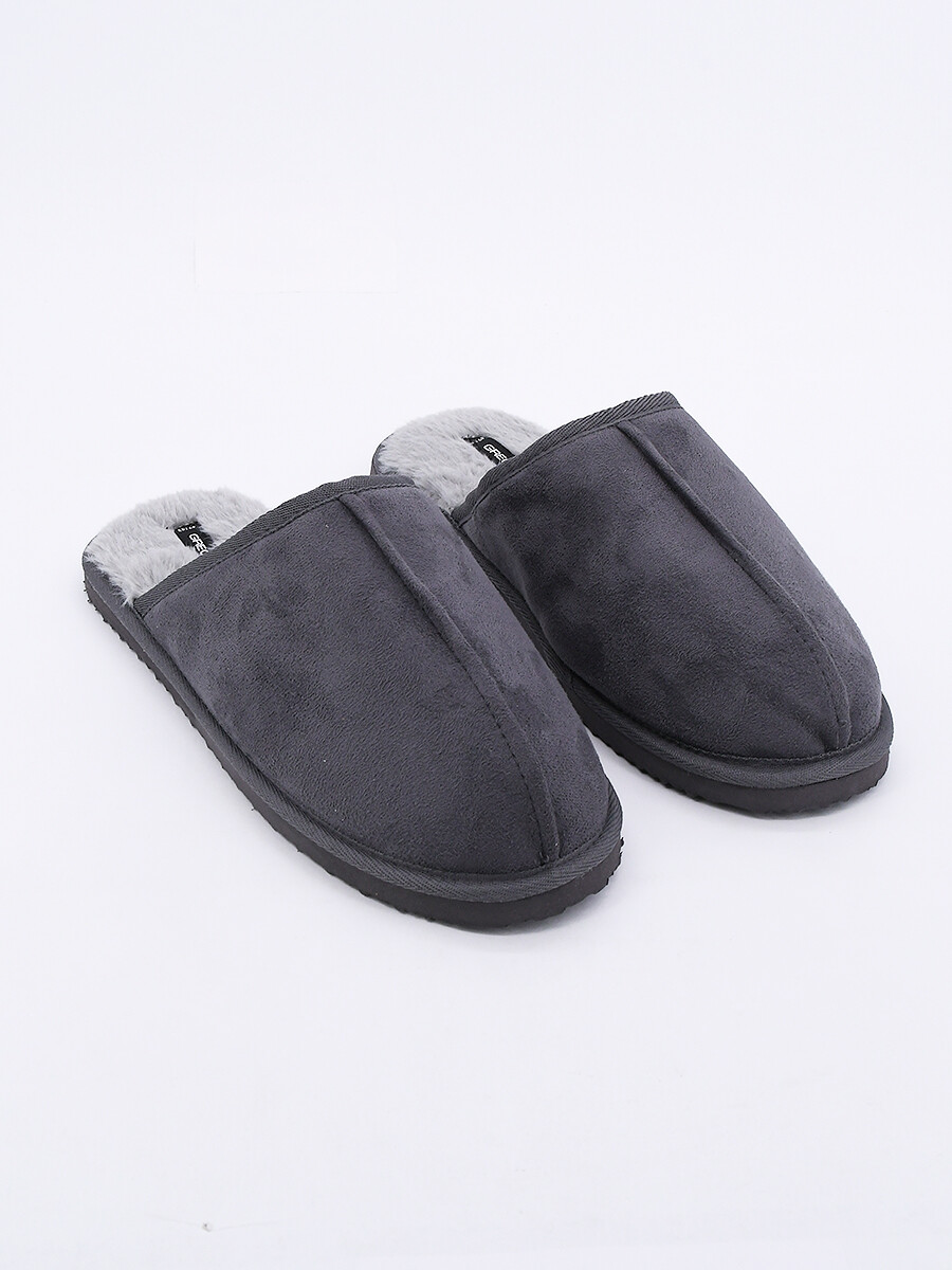 PANTUFLA DE HOMBRE - GRIS OSCURO 
