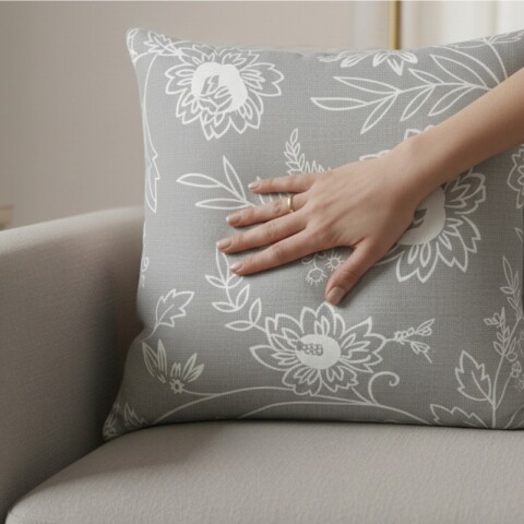 Almohadón Decorativo 45x45 cm - Flores 01 – Cojín Suave para Cama y Living Almohadón Decorativo 45x45 cm - Flores 01 – Cojín Suave para Cama y Living