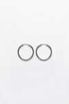 Aros acero medium plateado