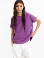 Camiseta 100 % Lyocell violeta