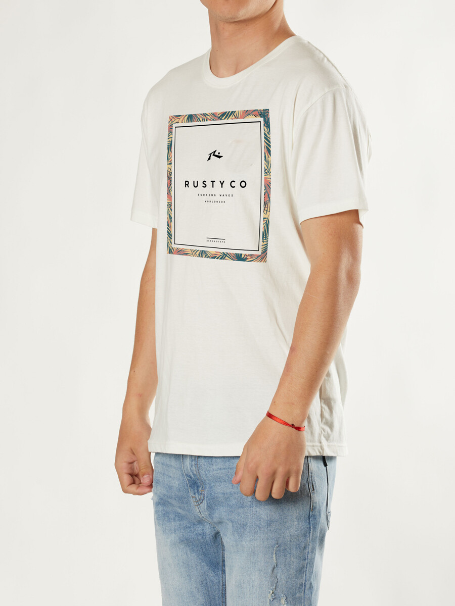 T-SHIRT KELER RUSTY - Blanco 