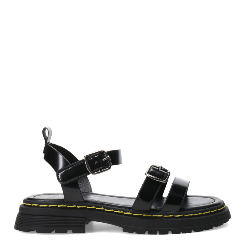 Sandalias de Niña MINI Miss Carol Tartan Con Tachas Negro
