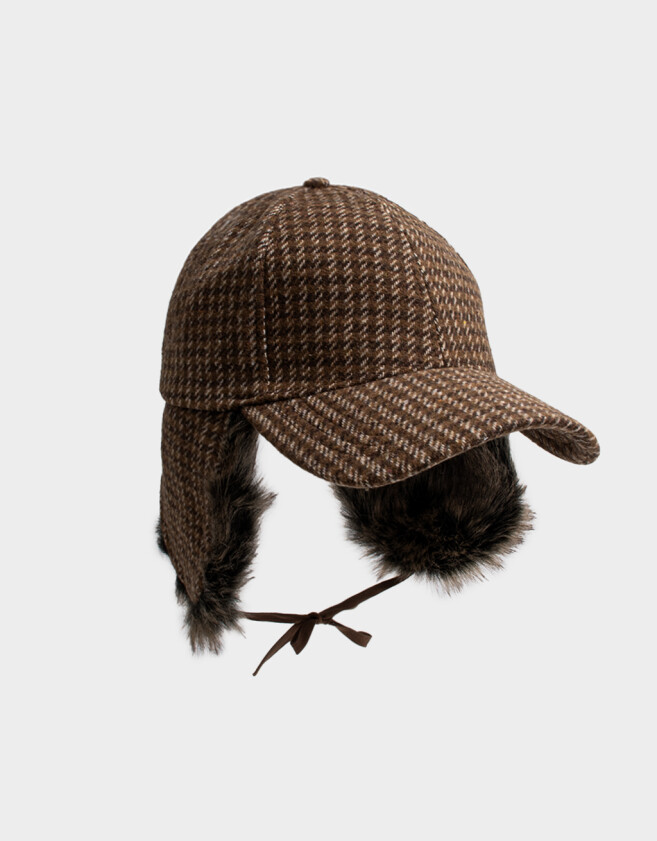 Caps Gorra Pelo Sintético - Estampado Escoces