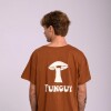 Remera Hombre M/Corta Alg.C/Estampa Canva S-XXL Marron