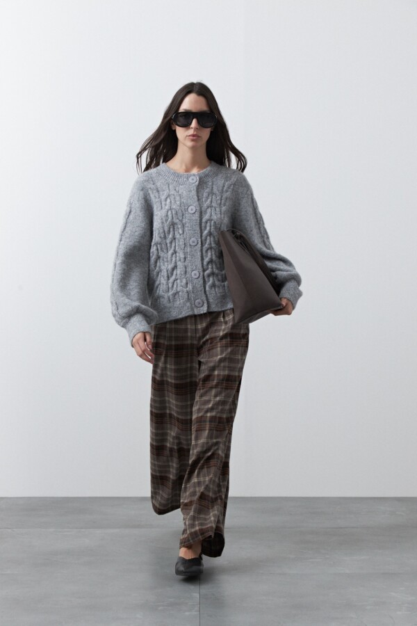 CARDIGAN BOREAL Gris Melange