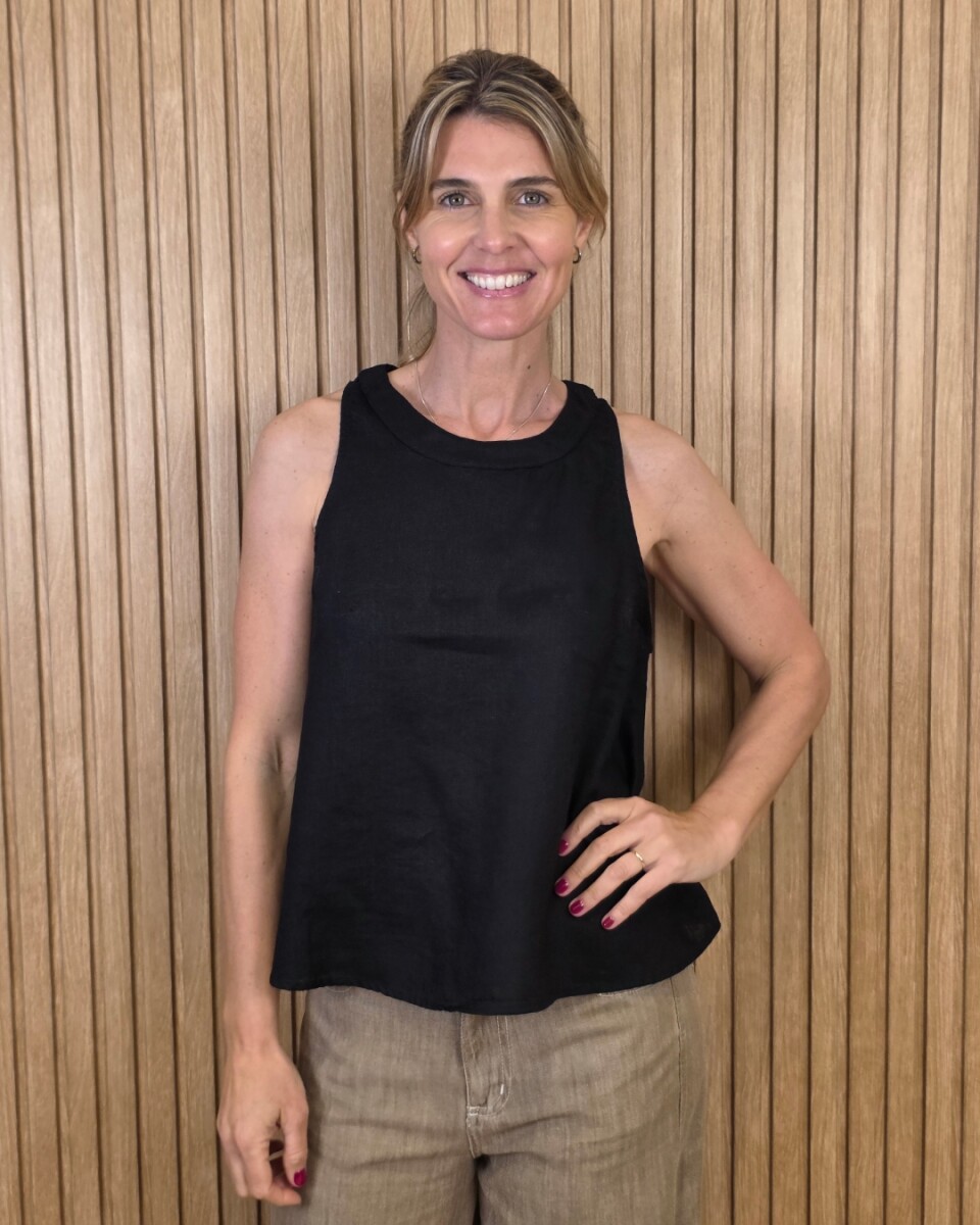 Musculosa Pat - Negro 