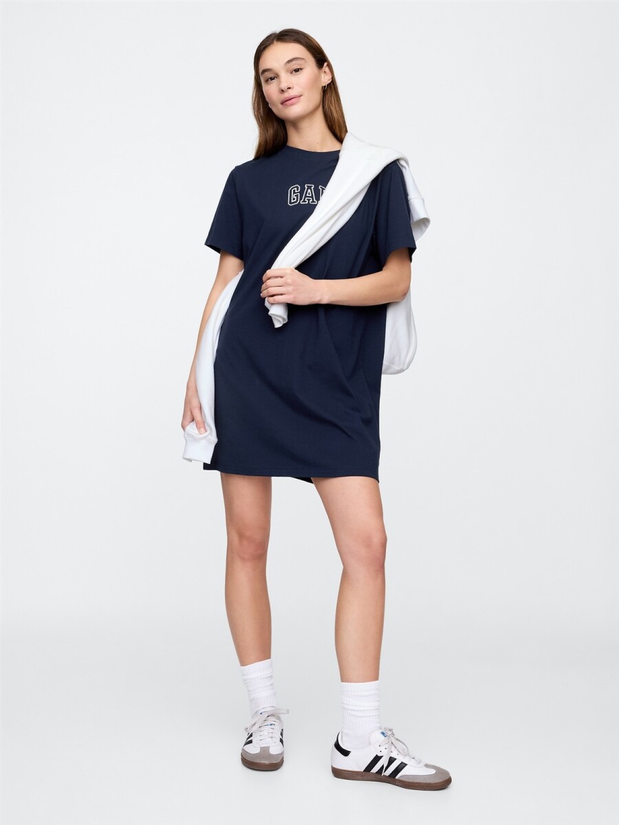Vestido Logo Gap Mujer - Navy Uniform 
