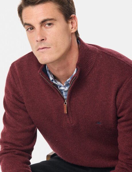 BUZO DE LANA DE ABRIGO Bordo