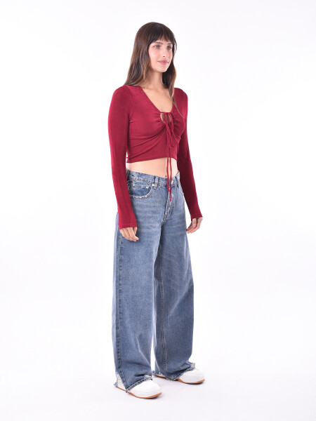 REMERA NULA BORDEAUX
