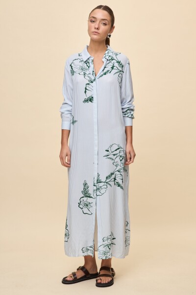 VESTIDO ALLORA Celeste