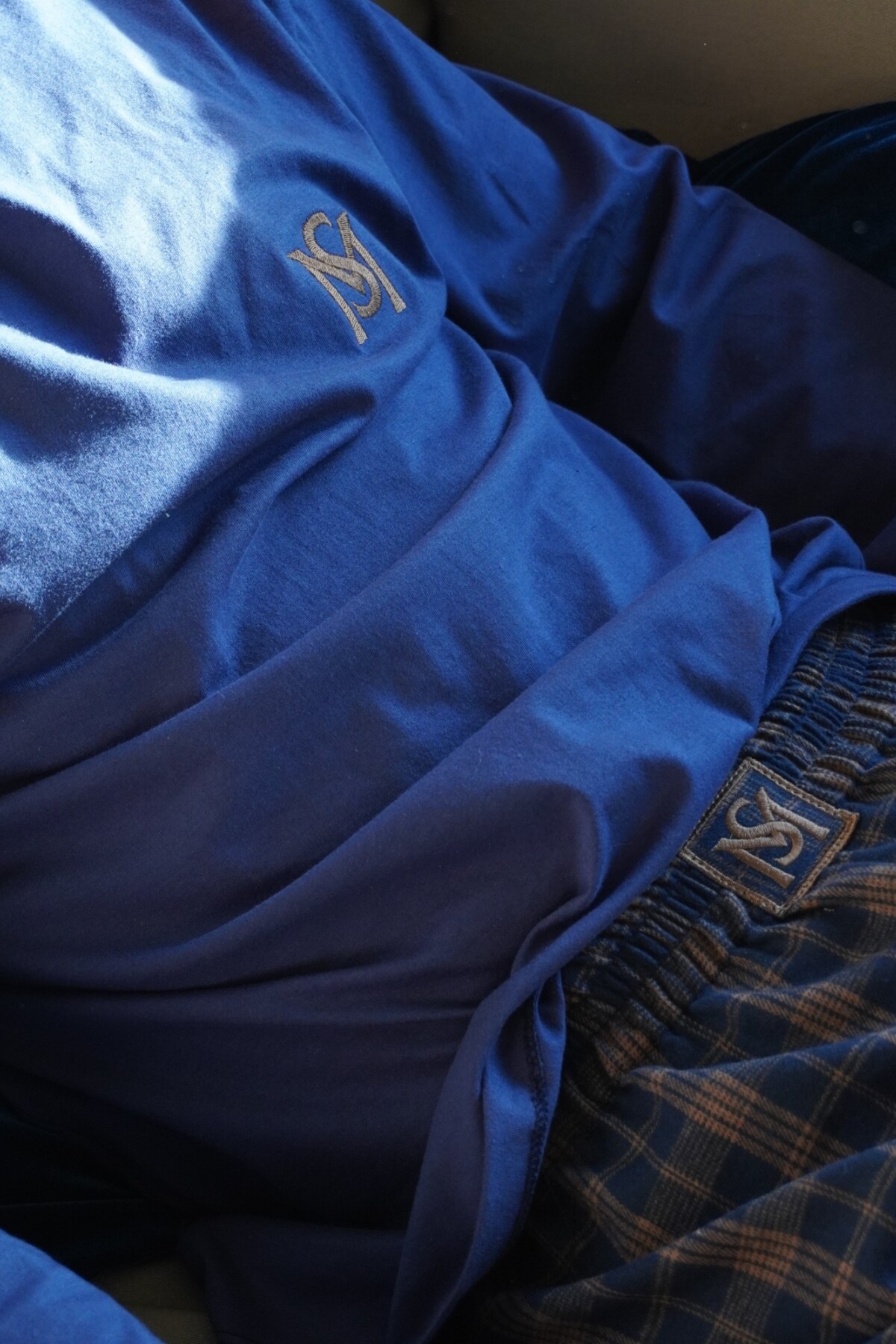 Sleepwalker Pijama Men Chocolate / Azul