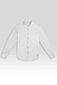 LONG SLEEVE LINEN SHIRT White