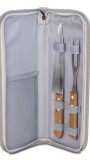 SET BARBACOA DEVON GRIS