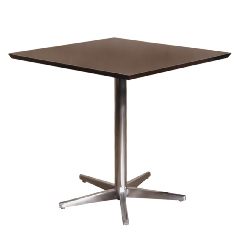 MESA COMEDOR CUADRADA - MADERA CLARA - PATA METAL MESA COMEDOR CUADRADA - MADERA CLARA - PATA METAL
