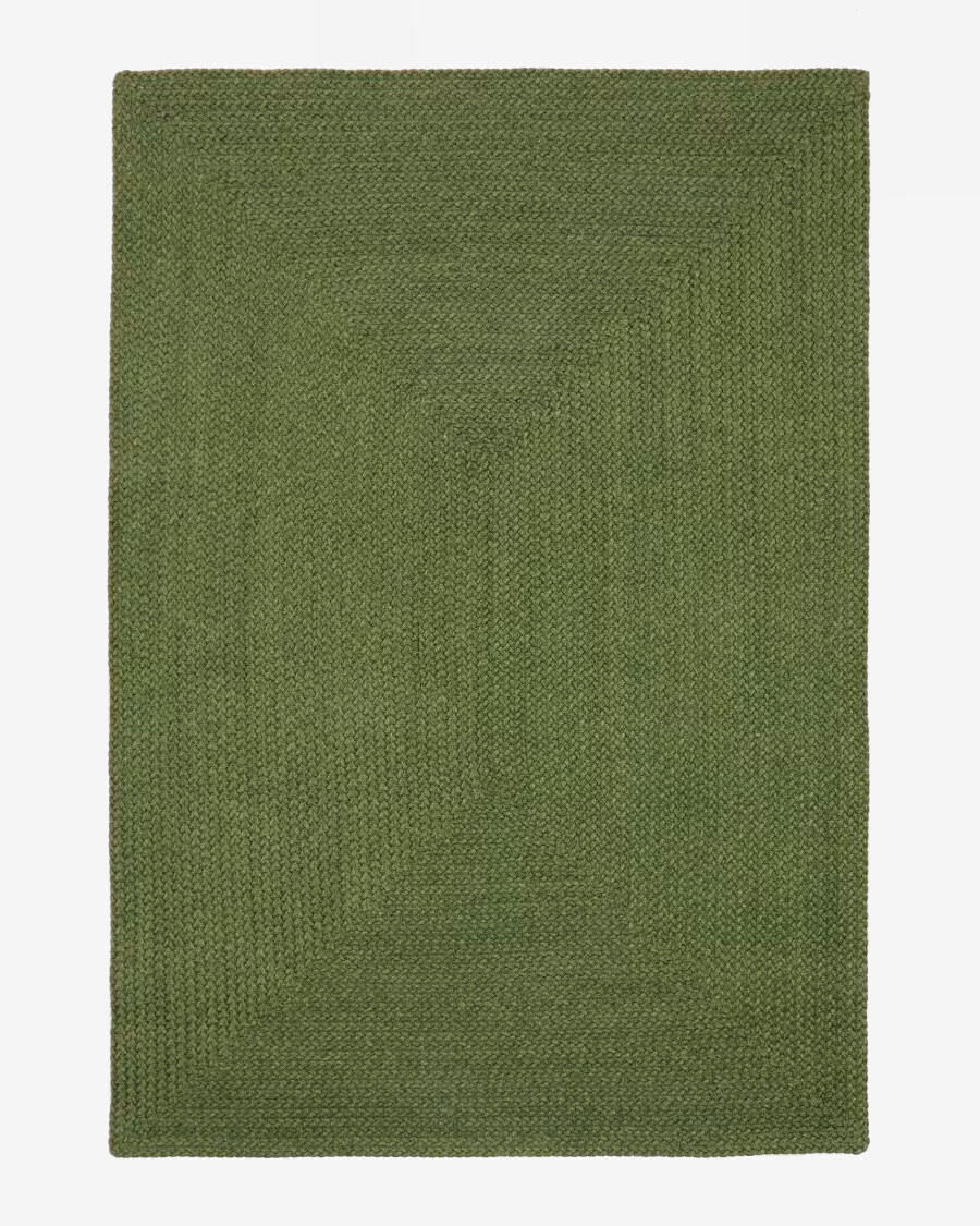 Alfombra Despas de fibras sintéticas verde 160 x 230 cm Alfombra Despas de fibras sintéticas verde 160 x 230 cm