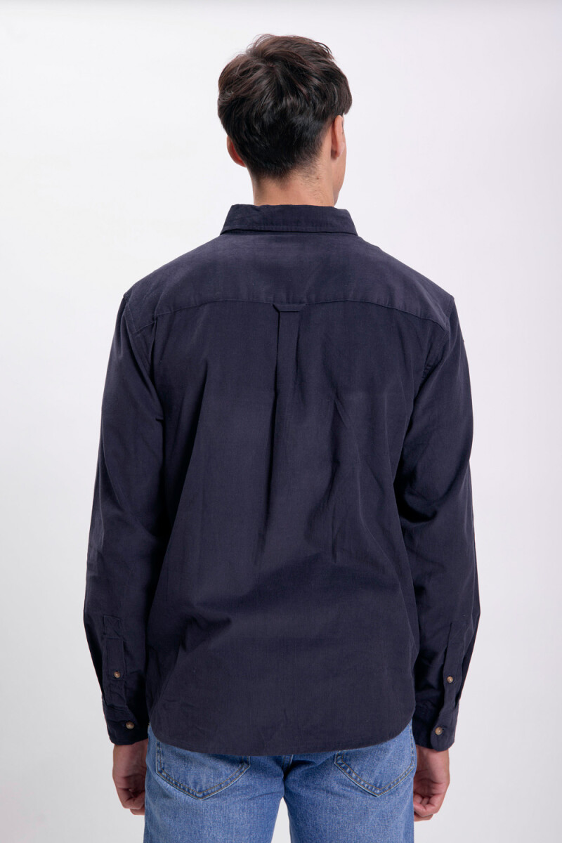 Camisa micropana Azul Marino