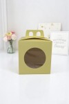 Caja flexi 52 13x13x12 con visor + asa. AMARILLO PASTEL