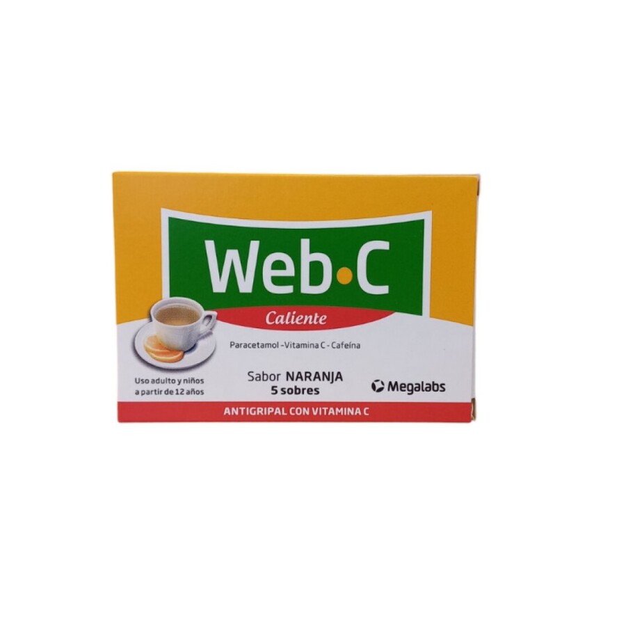 WEB‑C 5 Sobres Sabor Naranja – Antigripal WEB‑C 5 Sobres Sabor Naranja – Antigripal