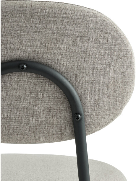 Silla de comedor MALT tela arena/negro Silla de comedor MALT tela arena/negro