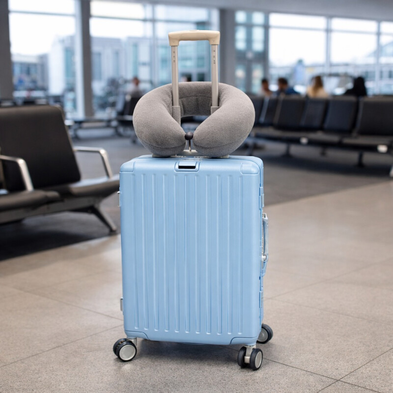 Valija Rígida de Policarbonato con Ruedas 20' (Carry On) Celeste