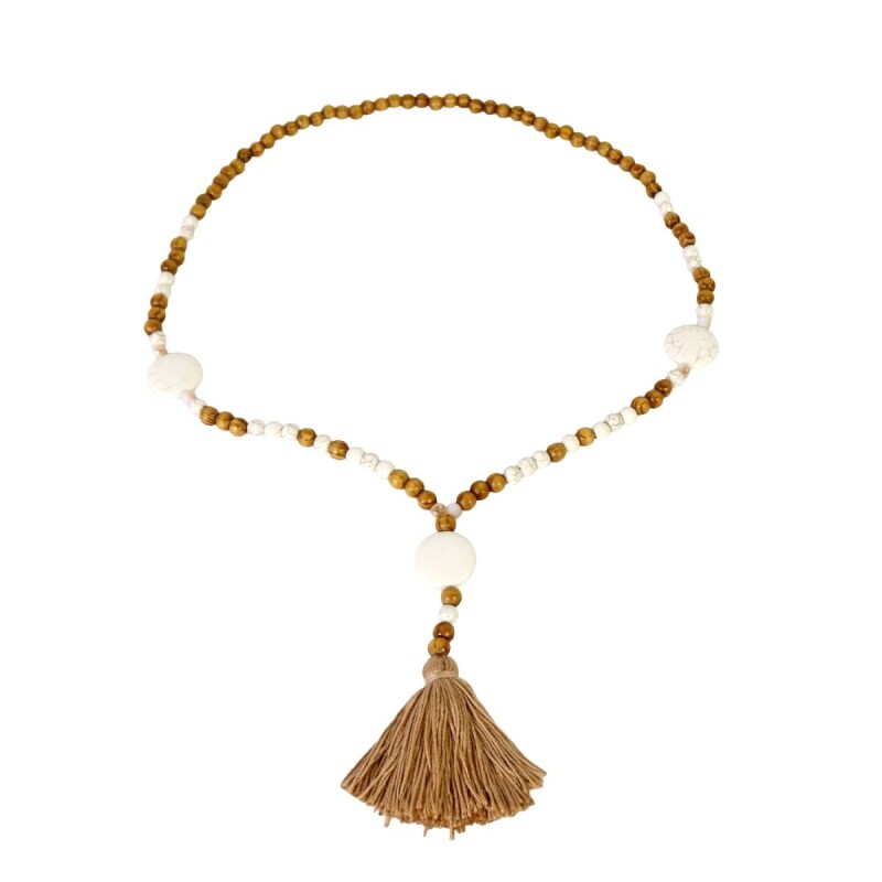 ADORNO CADENA MARRON COMB 12X8X2CM Unica