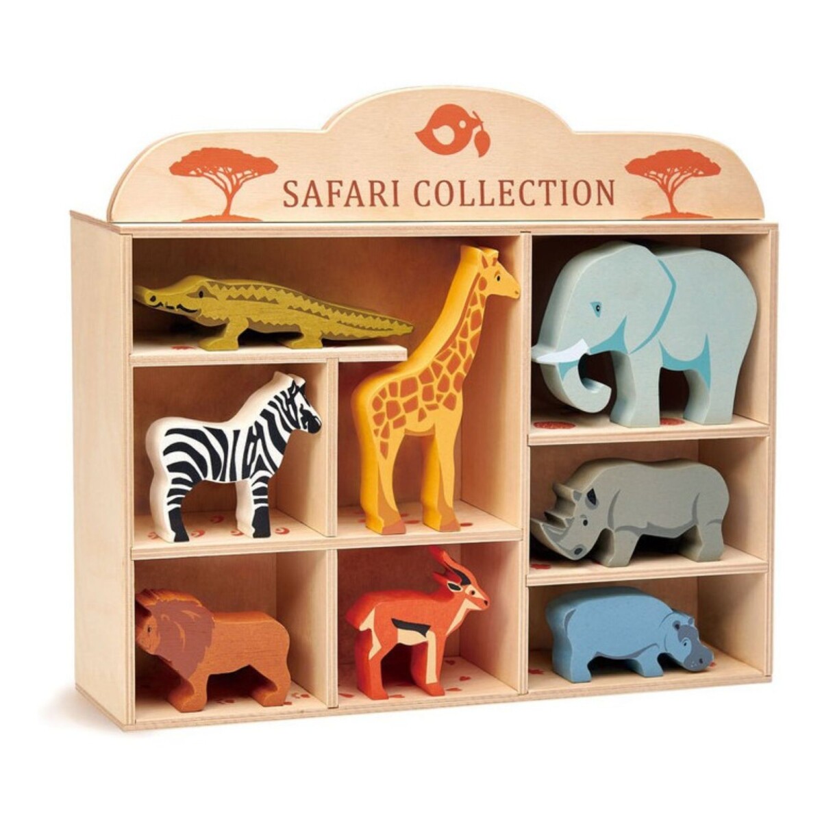 Tender Leaf Toys Coleccion Safari Animales Madera Madera 